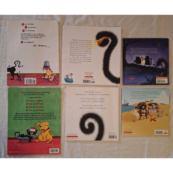 13 Pete & Splat The Cat & Bad Kitty Book Lot 7 Are Oversized 1 Lift Flap Reading - Picture 3 of 8